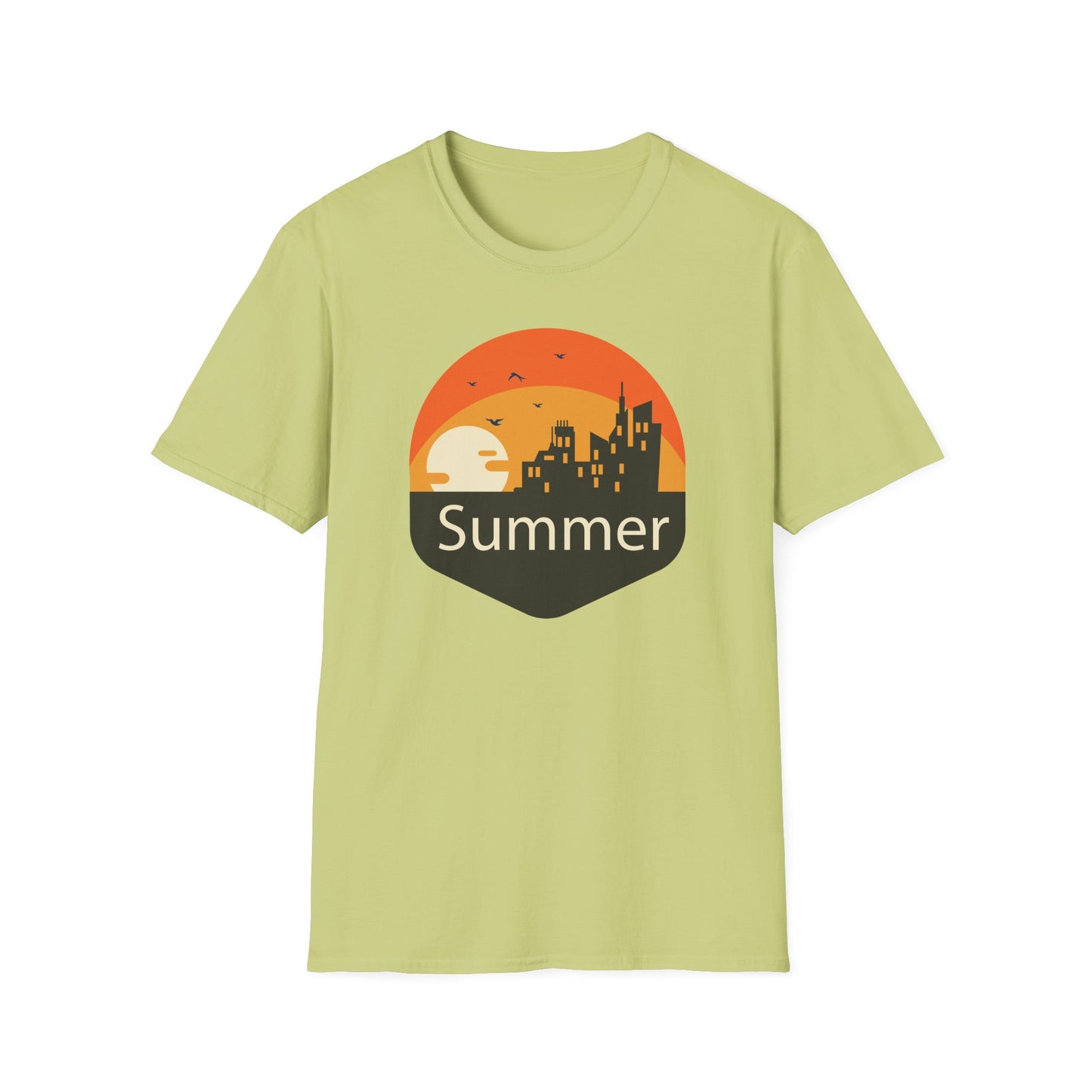 Summer T-Shirt, Summer Design Shirts, Art Tee Shirt with Summer Design - 6