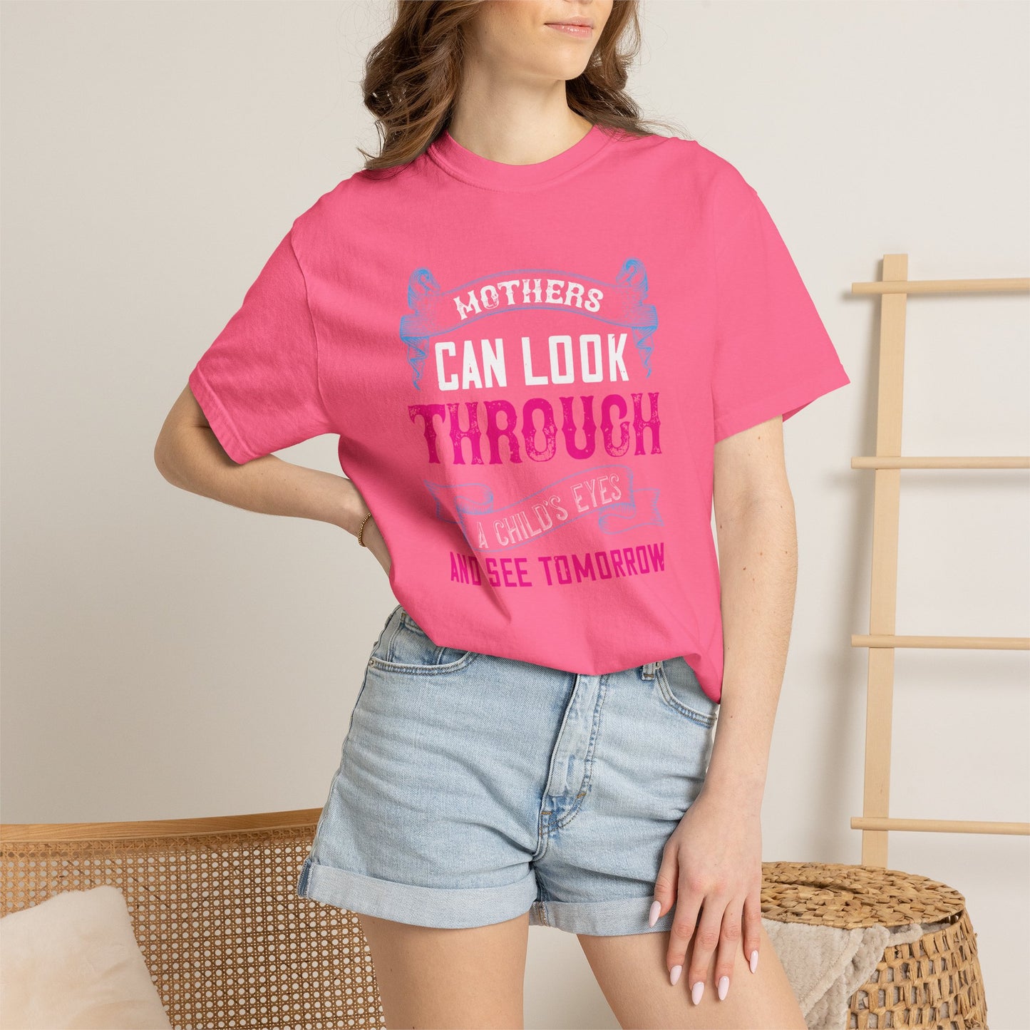 Mom T-shirt Mother Day Mama Tee Unisex Comfort Colors Garment-Dyed Cotton h86