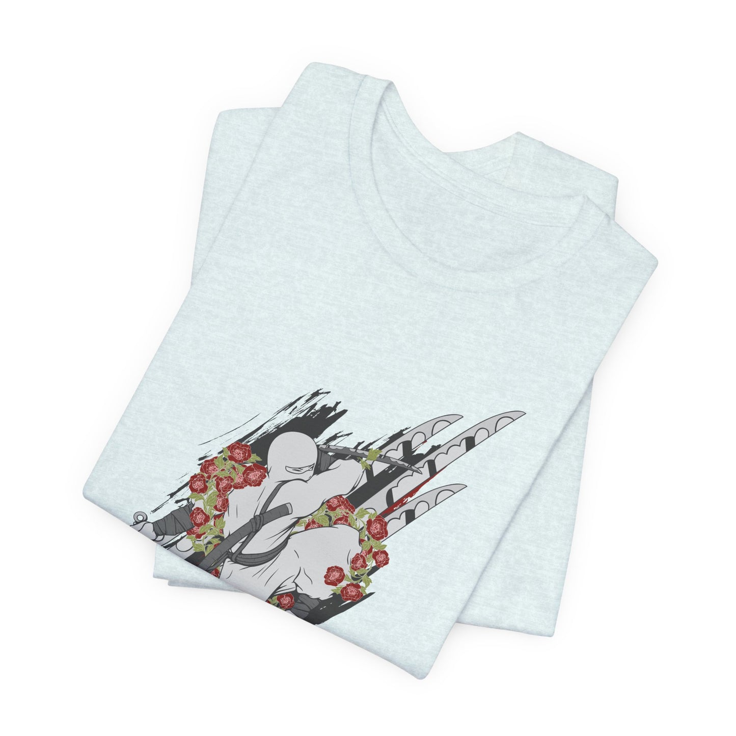 Ninja Samurai Artwork Graphic Unisex Cotton T-Shirt r5