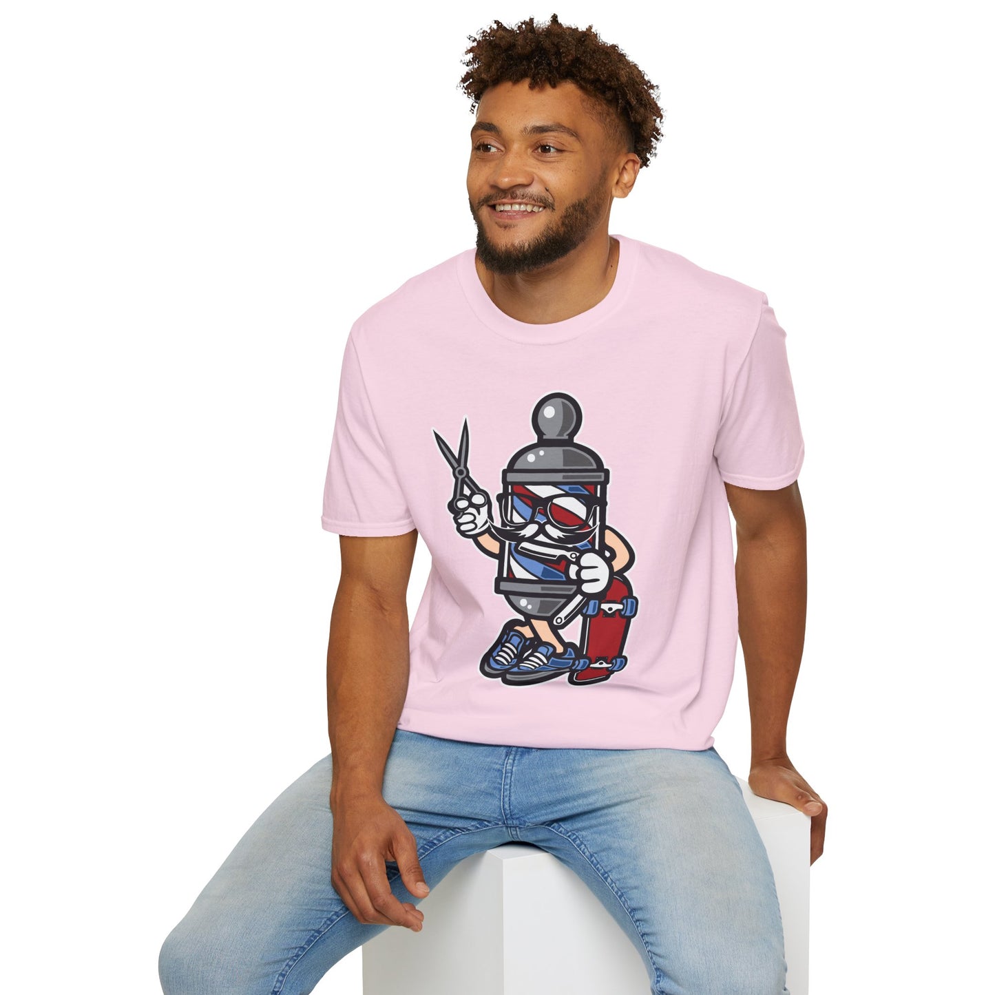 Cartoon Animation T Shirt Unisex Funny Tee Cotton Gildan Softstyle 64000 Comfortable Wear