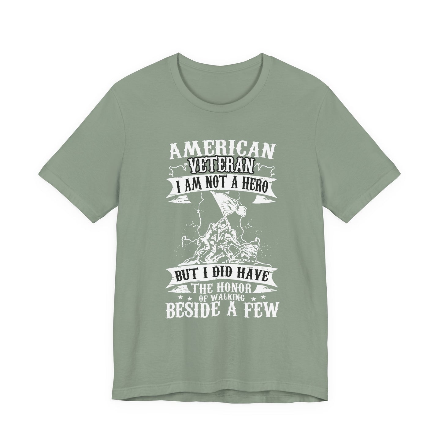 American Veteran I Am Not A Hero T-Shirt Military Tribute Unisex Cotton Tee v53