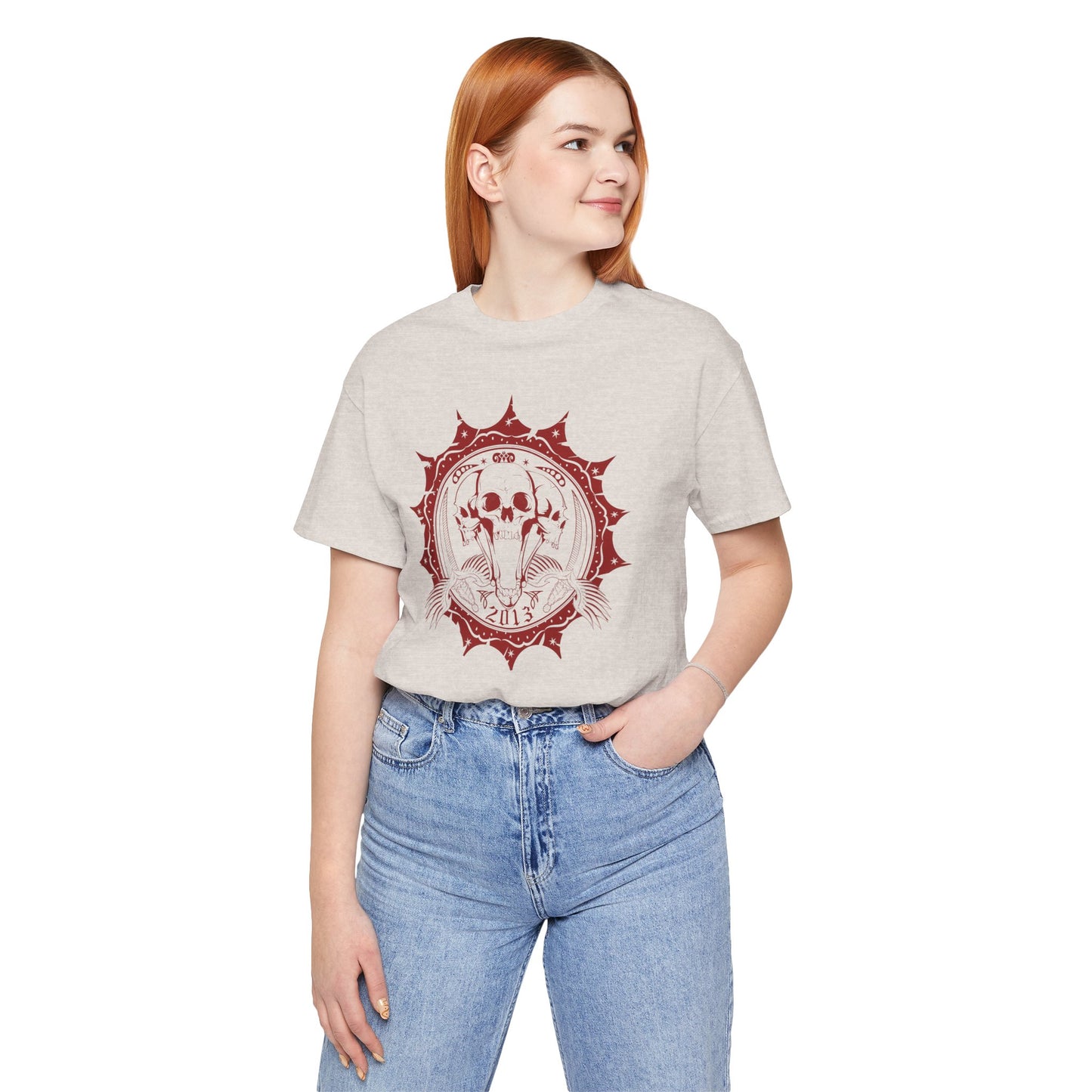 Skull Elephant Mandala Tee Boho Skull Graphic Shirt Art-51