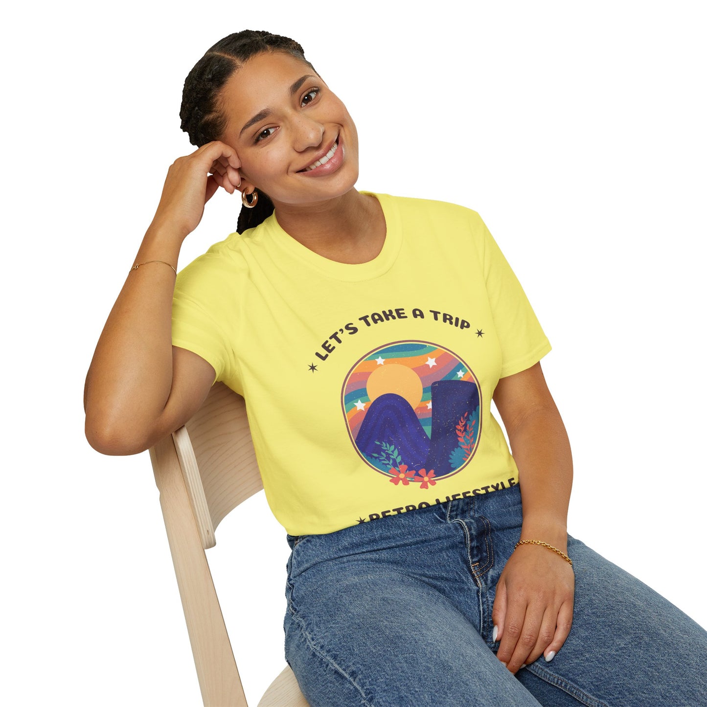 Retro T Shirt, Retro Design Shirt, Retro Art Tee Shirt, T-shirt with Retro Style