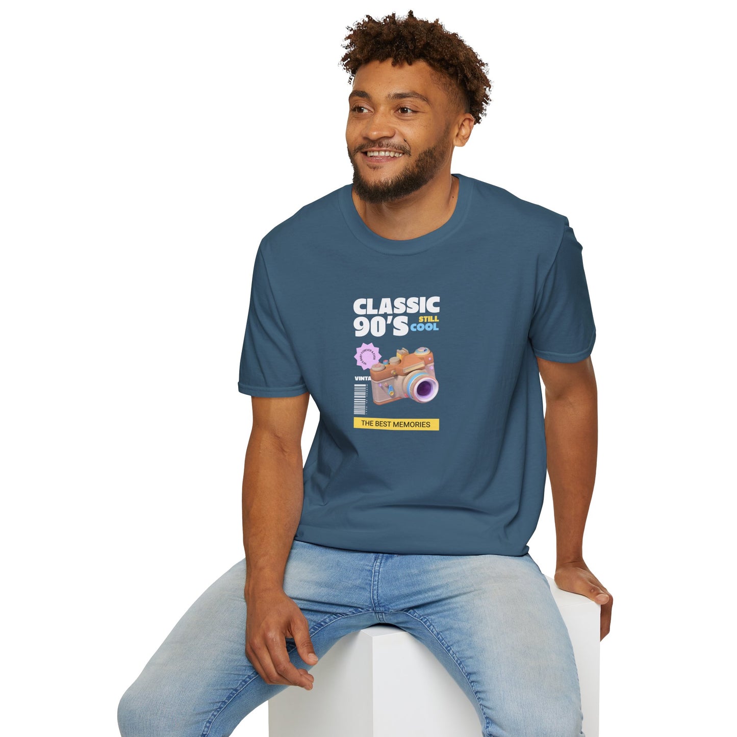 90s Camera T-Shirt Classic 90s Cool Unisex Cotton Retro Photography Tee