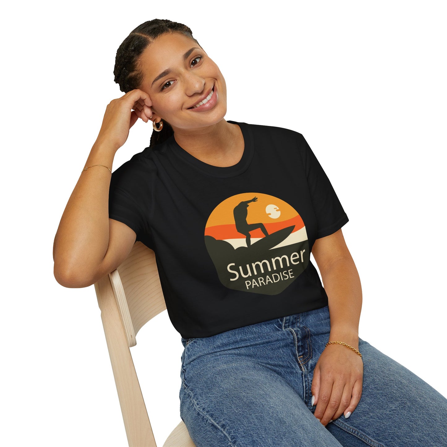 Summer T-Shirt, Summer Design Shirts, Art Tee Shirt with Summer Design - 4
