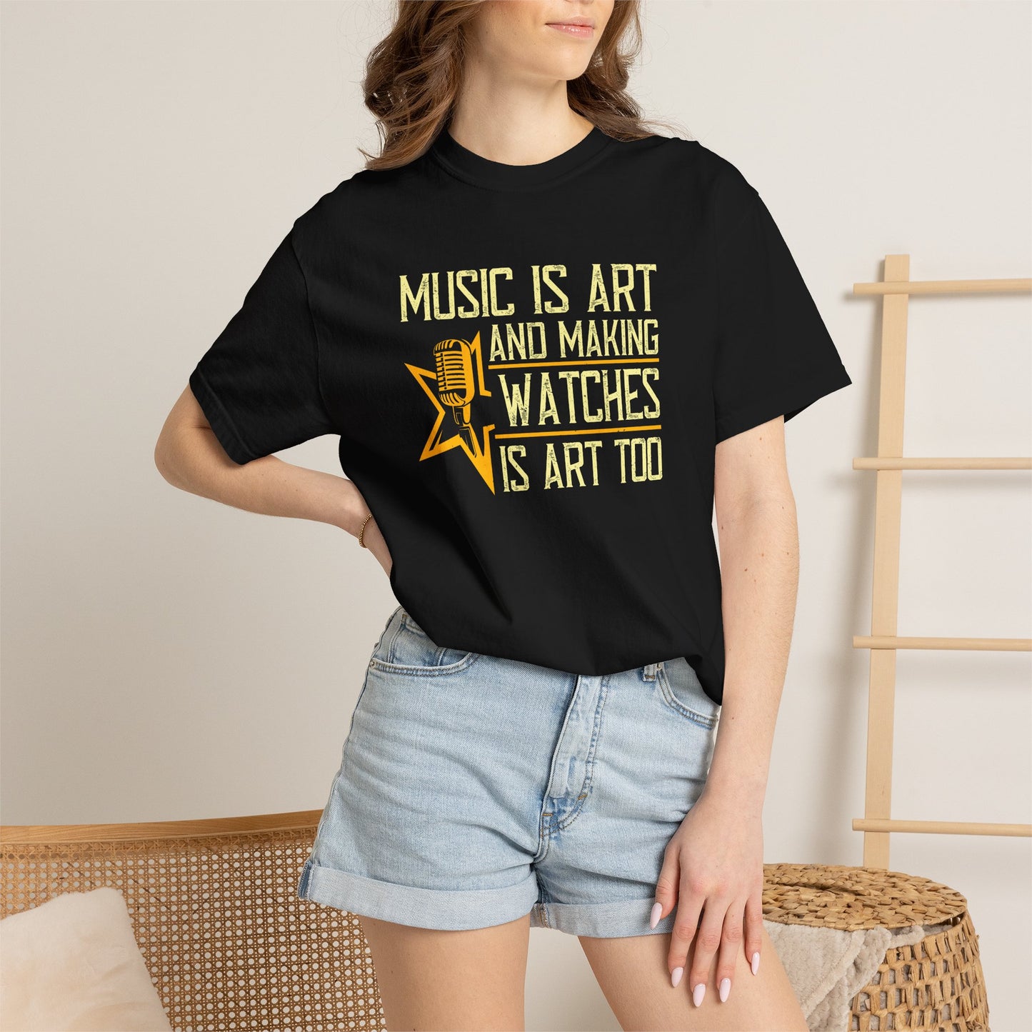 Music Graphic Design Unisex Cotton T-shirt m28