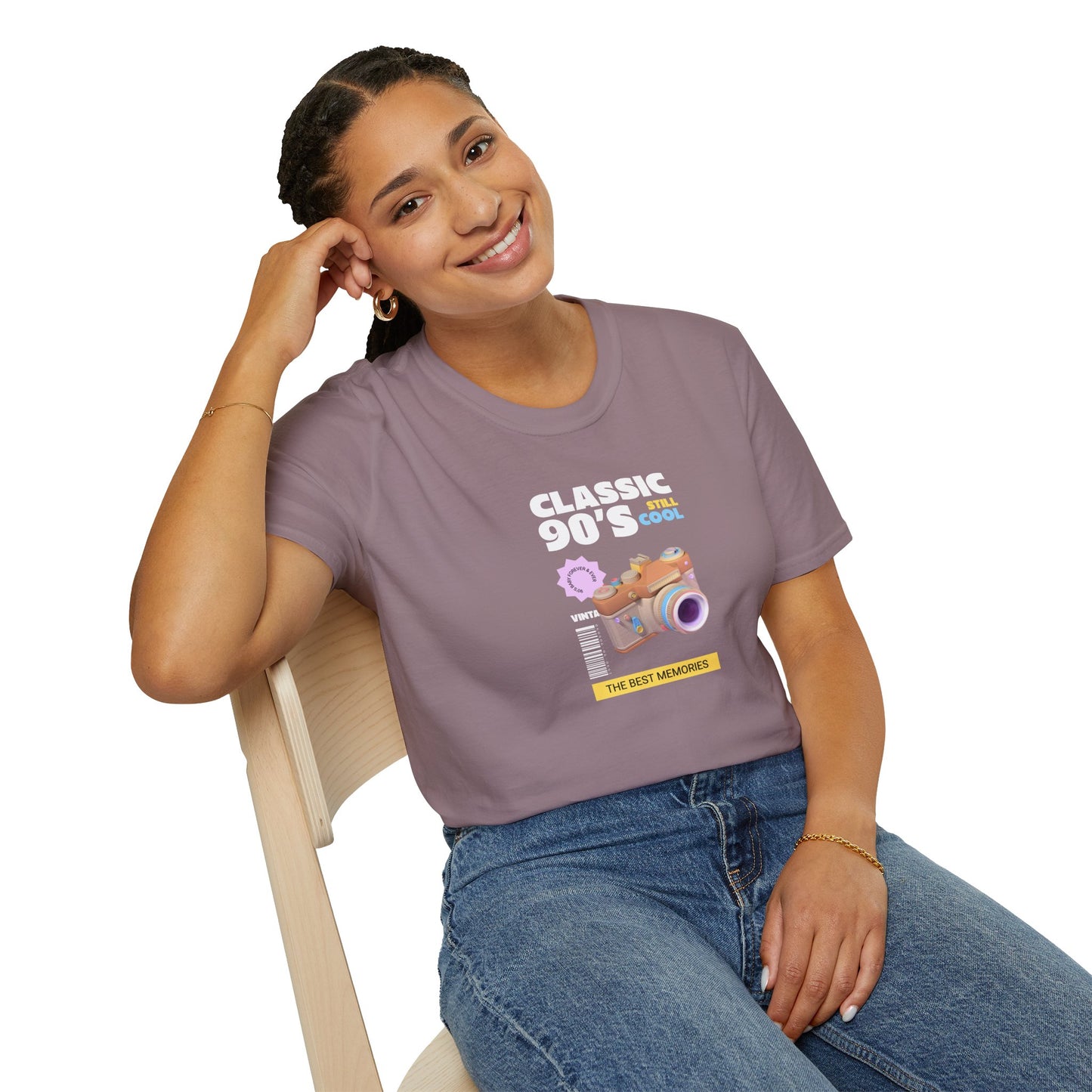 90s Camera T-Shirt Classic 90s Cool Unisex Cotton Retro Photography Tee