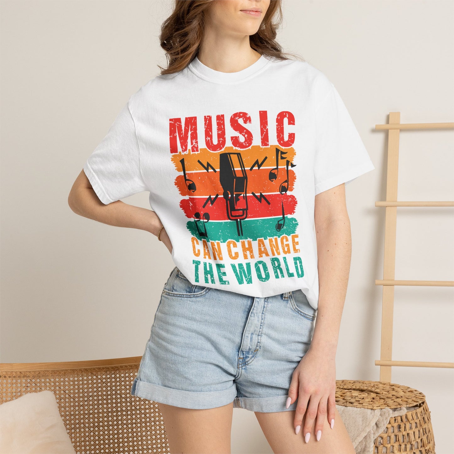 Music Graphic Design Unisex Cotton T-shirt 089