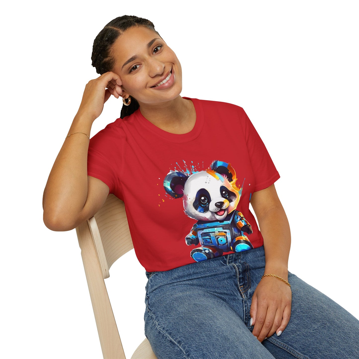 Animals Tees, Funny Animals Shirt, T Shirts with Funny Animals, T-Shirt with Panda, Panda Tees