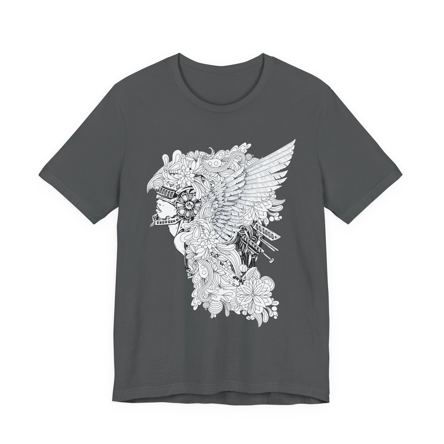 Eagle Illustration Graphic Unisex Cotton T-Shirt r26