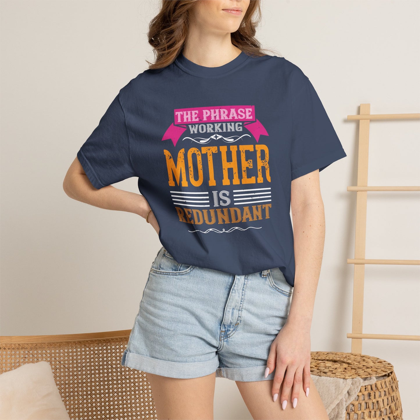 Mom T-shirt Mother Day Mama Tee Unisex Comfort Colors Garment-Dyed Cotton h94