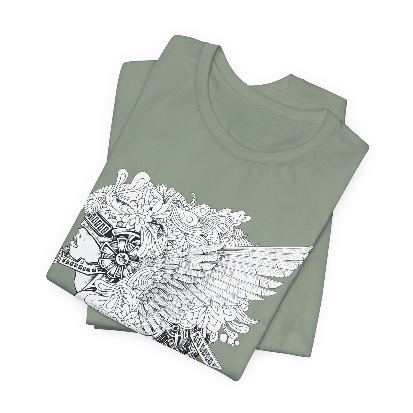 Eagle Illustration Graphic Unisex Cotton T-Shirt r26