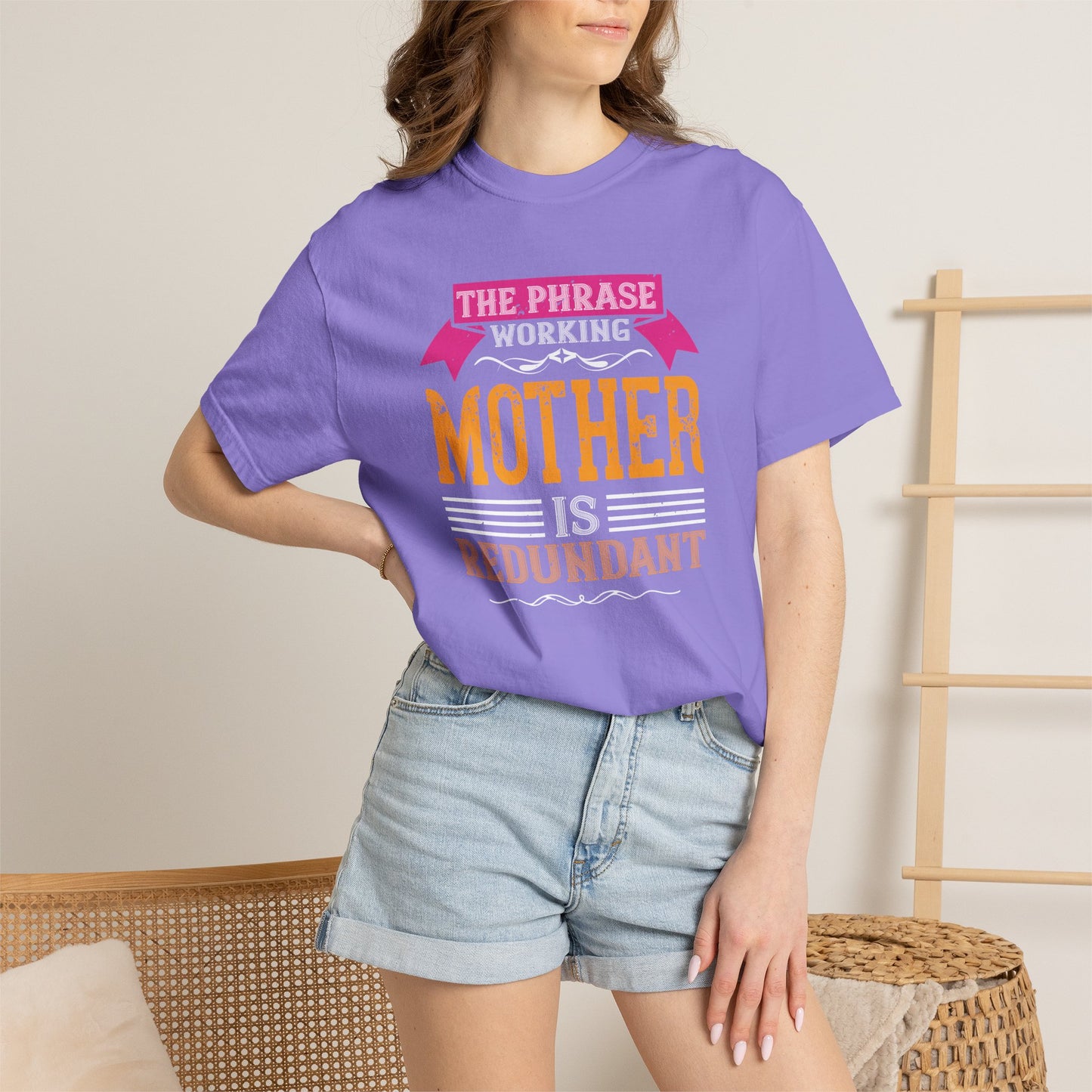 Mom T-shirt Mother Day Mama Tee Unisex Comfort Colors Garment-Dyed Cotton h94
