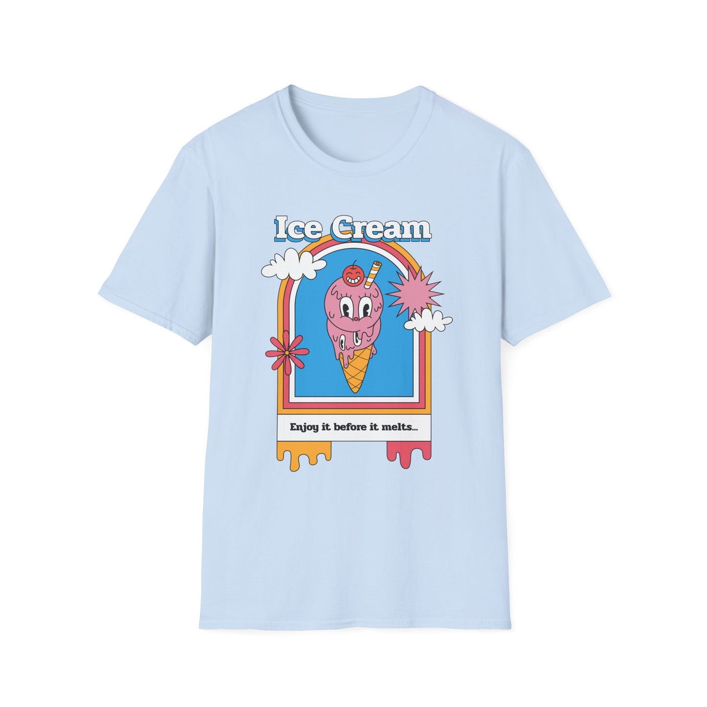Food Tees, Funny Food T Shirts, Funny T Shirts, Shirt with Food, Junk Food Tees, Shirt with Ice Cream, Ice Cream T-Shirt