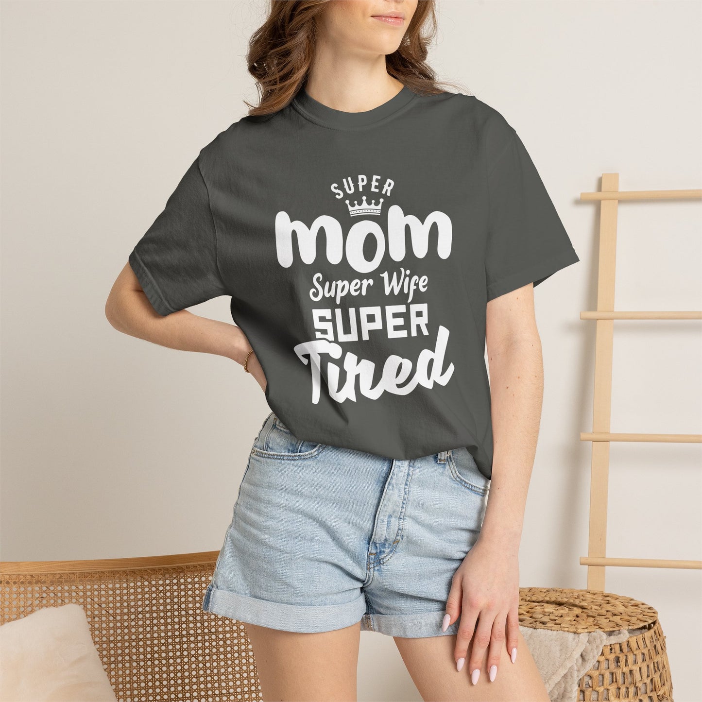 Mom T-shirt Mother's Day Mama Tee Unisex Comfort Colors Garment-Dyed Cotton h45