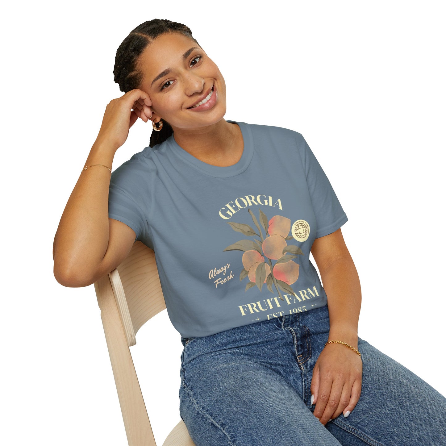 Food Tees, Funny Food T Shirts, Funny T Shirts, Shirt with Fruits, Shirt with Peach