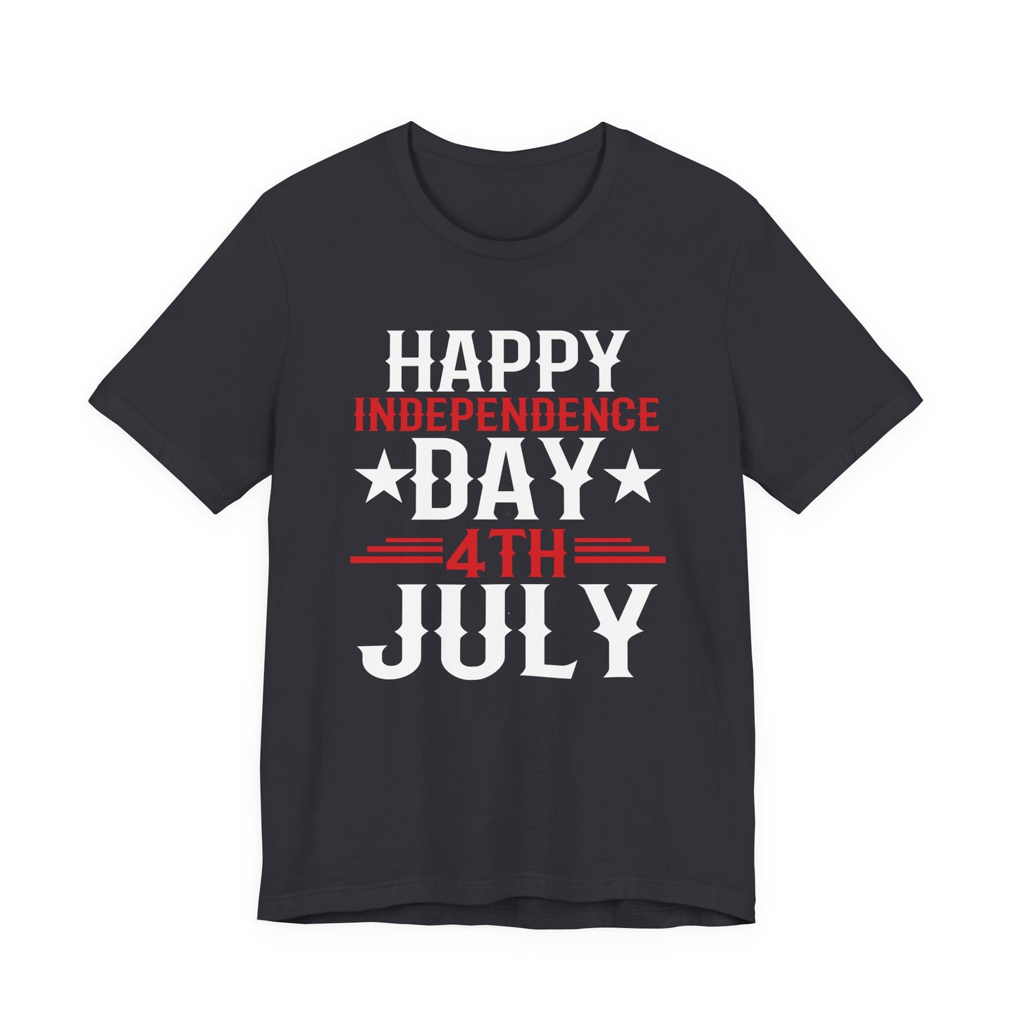 Happy Independence Day Graphic Unisex Cotton T-Shirt 016