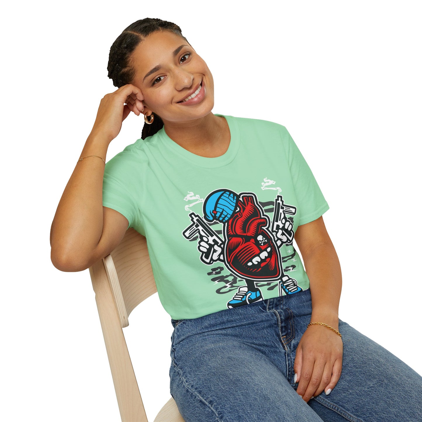 Cartoon T Shirt Animation T Shirt Funny Tee Unisex Gildan Softstyle 64000 100 Percent Cotton