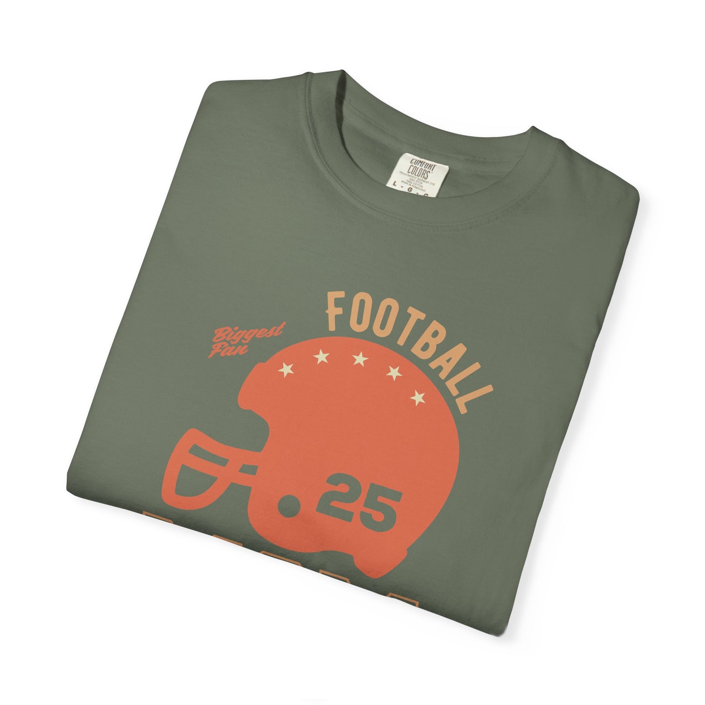 Football Mom T-shirt Mother's Day Mama Tee Unisex Comfort Colors Garment-Dyed Cotton h43