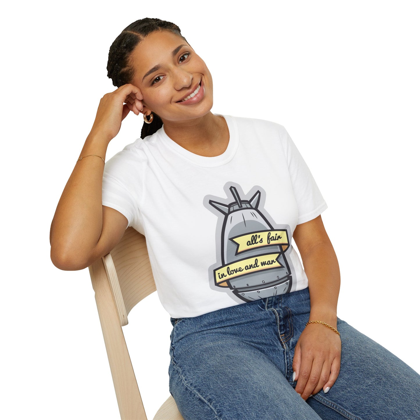 Cartoon T Shirt Animation T Shirt Funny Tee Shirt Unisex Gildan Softstyle 64000 100 Percent Cotton