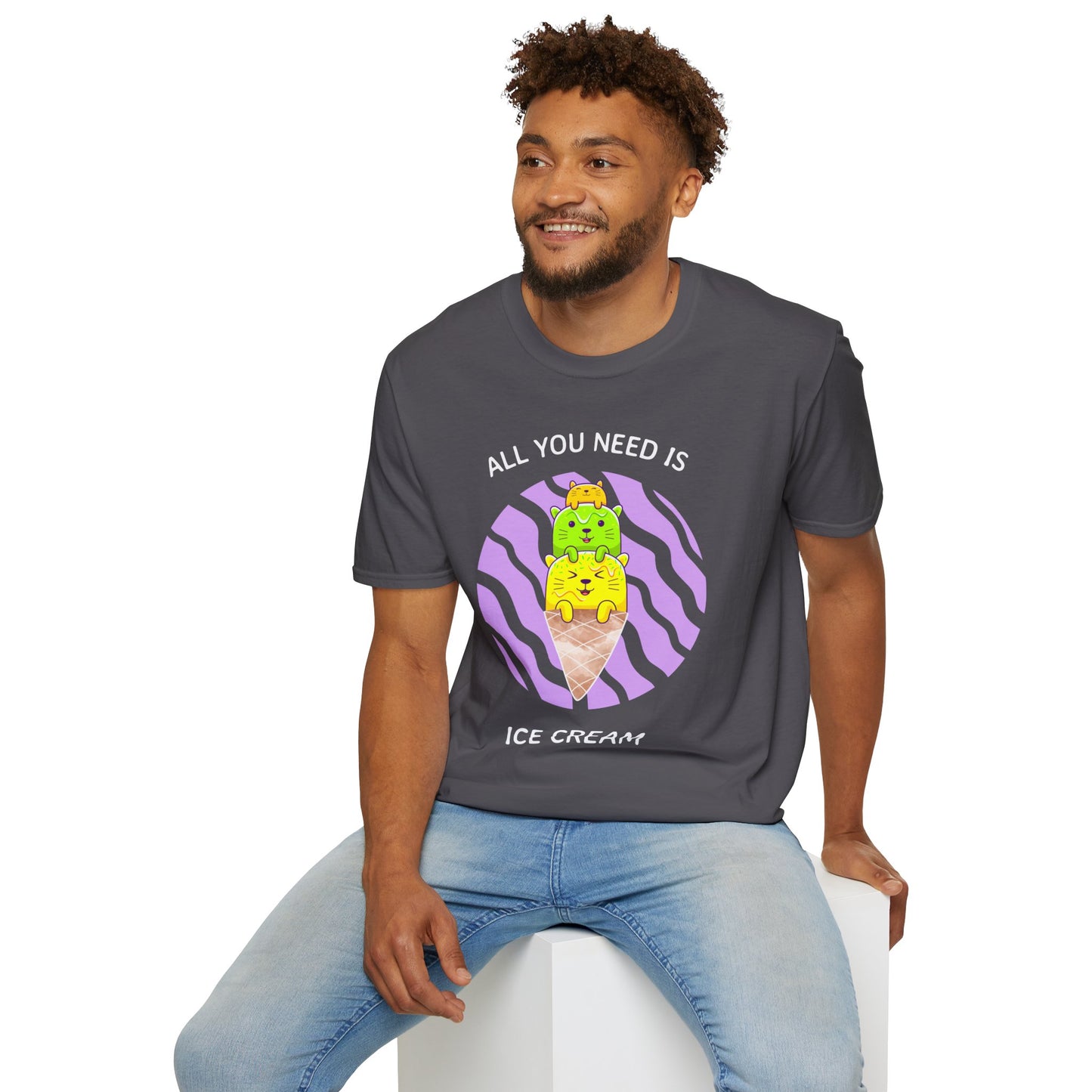 Food Tees, Funny Food T Shirts, Funny T Shirts, Shirt with Food, Junk Food Tees, Shirt with Ice Cream, Ice Cream T-Shirt