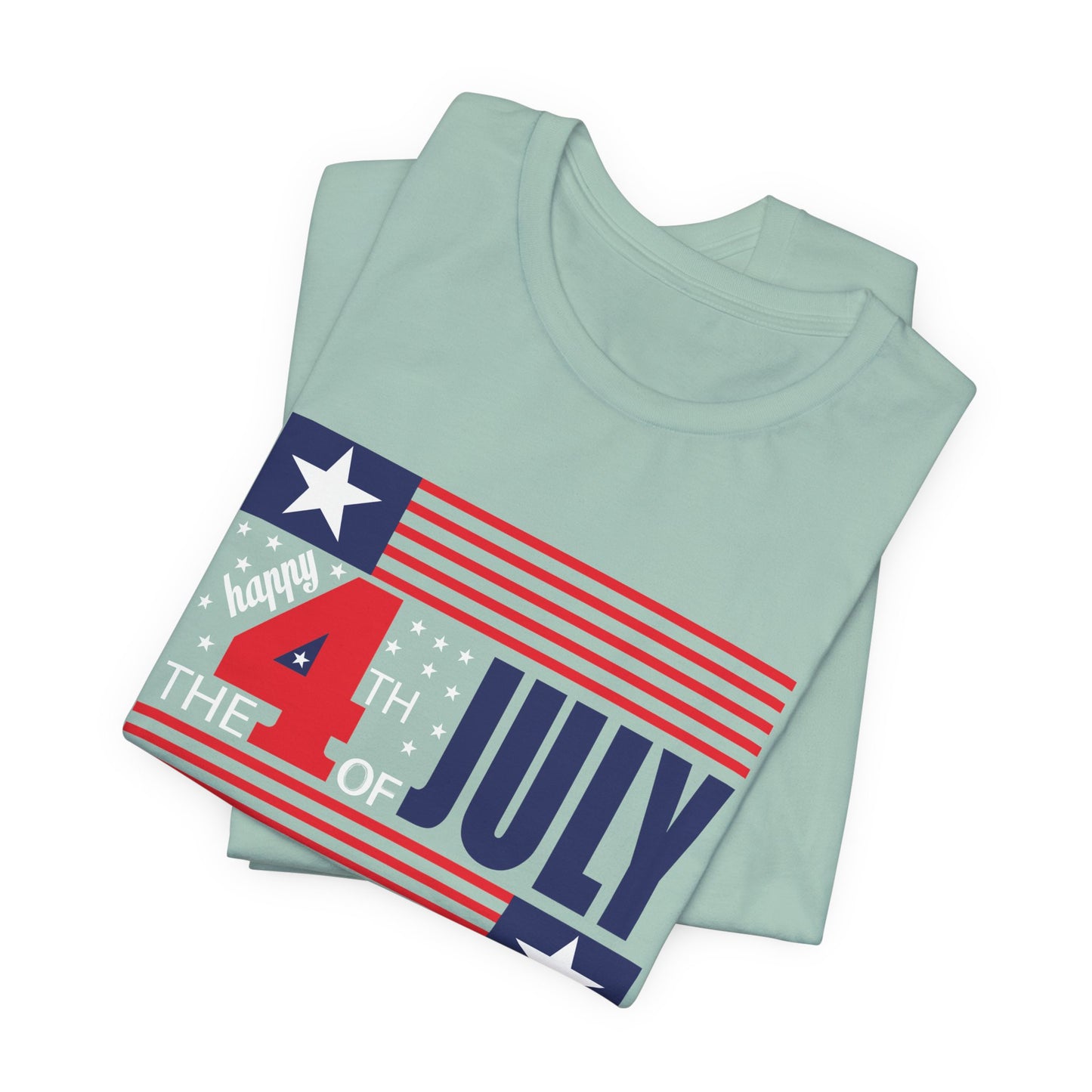 4th of July Flag Independence Day Graphic Unisex Cotton T-Shirt 014