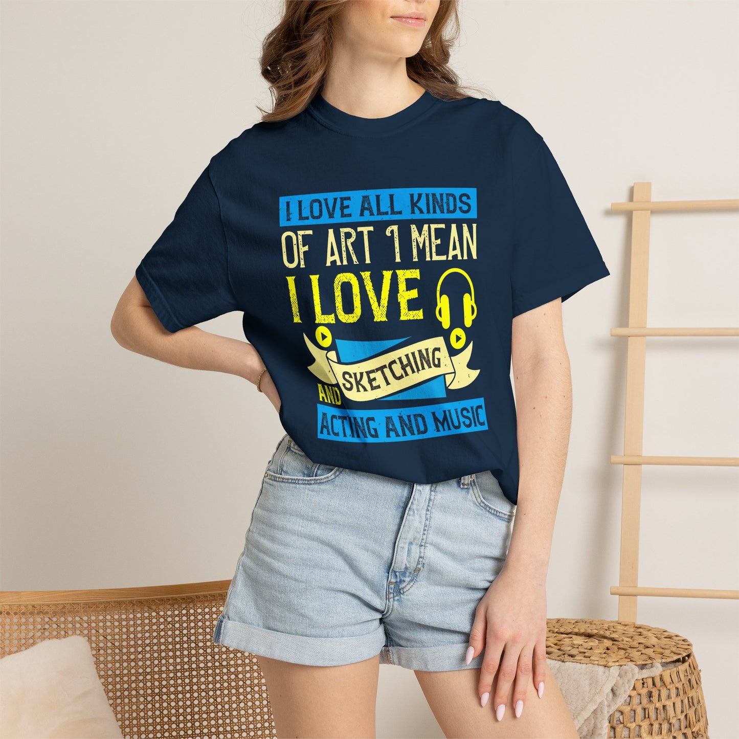 Music Graphic Design Unisex Cotton T-shirt m10