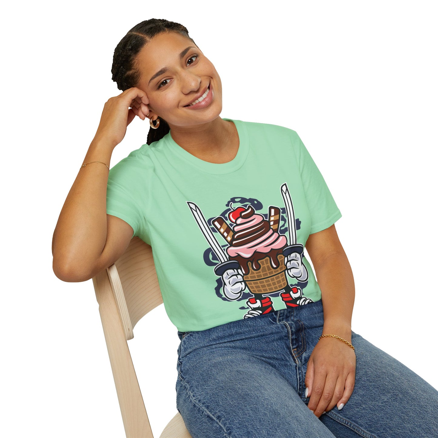 Cartoon T Shirt Unisex Animation Tee Funny Tee Gildan Softstyle 64000 Ring Spun Cotton 99