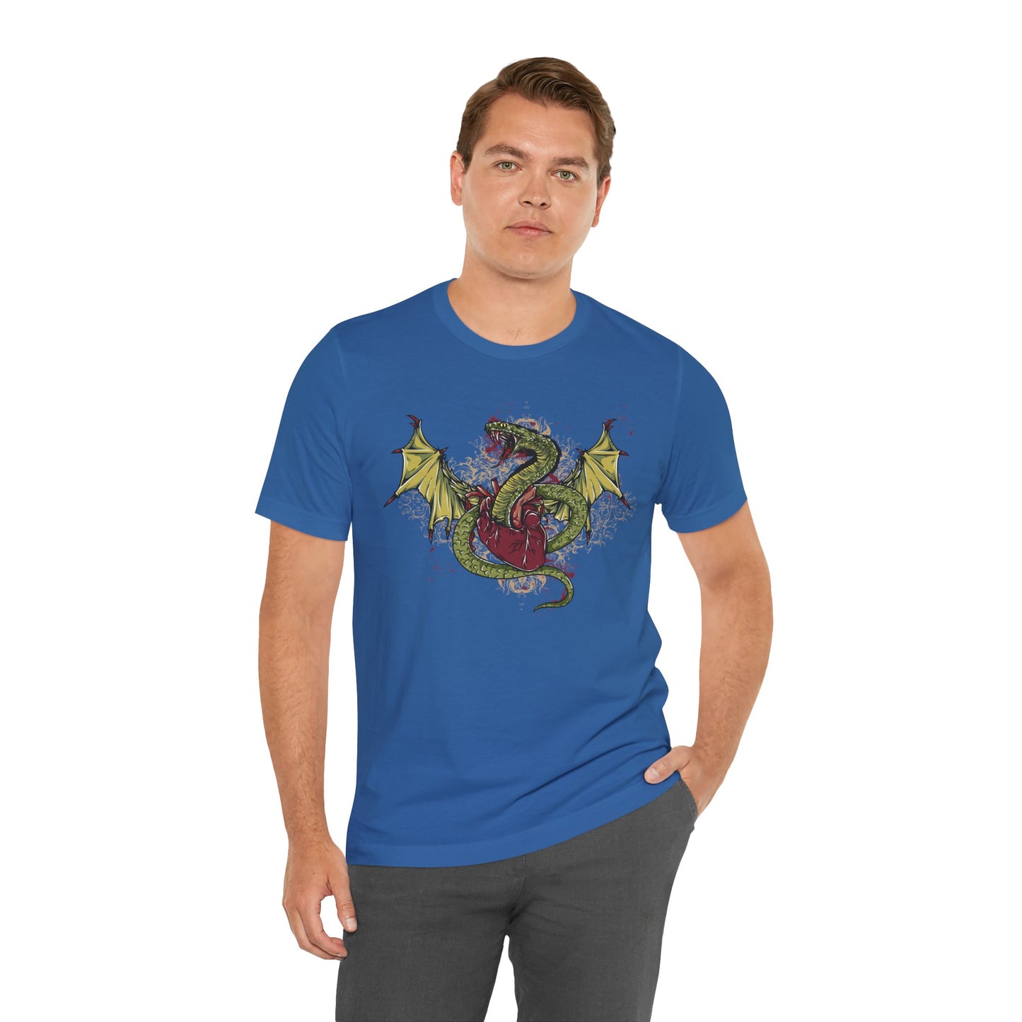 Dragon Illustration Graphic Unisex Cotton T-Shirt r29