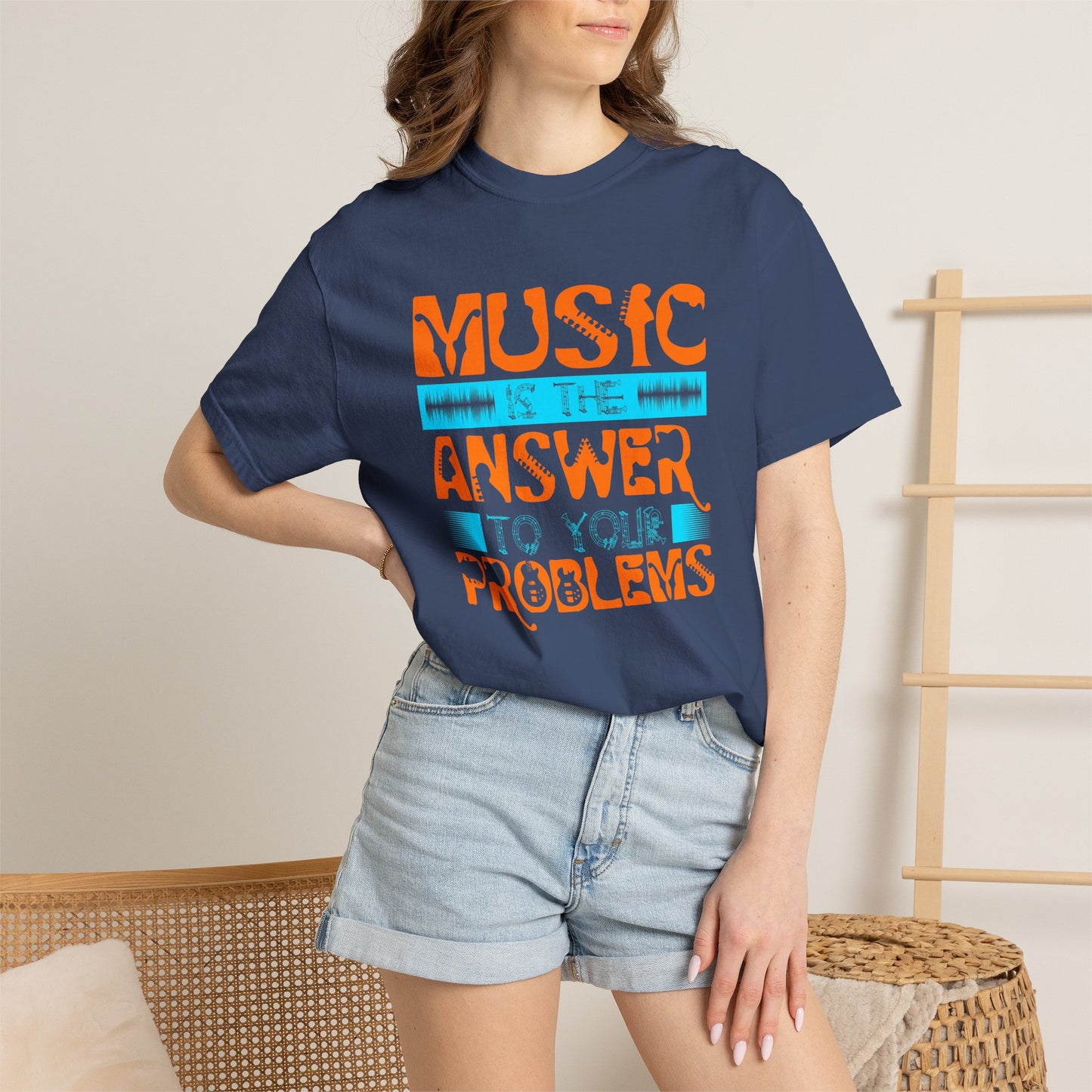 Music Graphic Design Unisex Cotton T-shirt 073