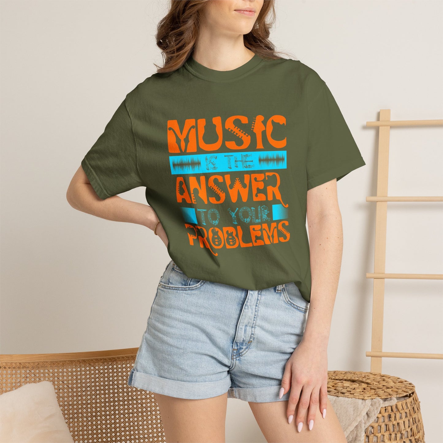 Music Graphic Design Unisex Cotton T-shirt 073