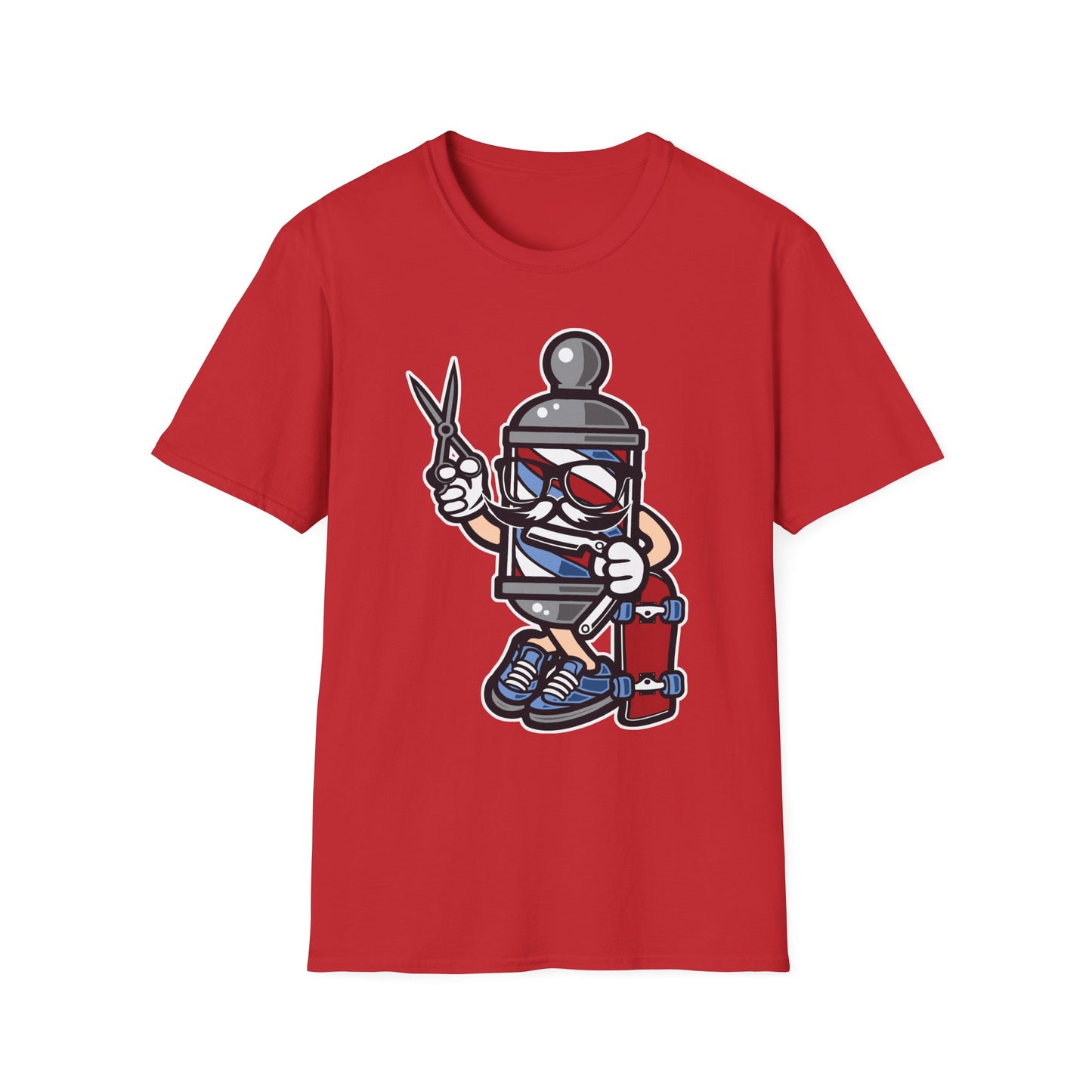Cartoon Animation T Shirt Unisex Funny Tee Cotton Gildan Softstyle 64000 Comfortable Wear