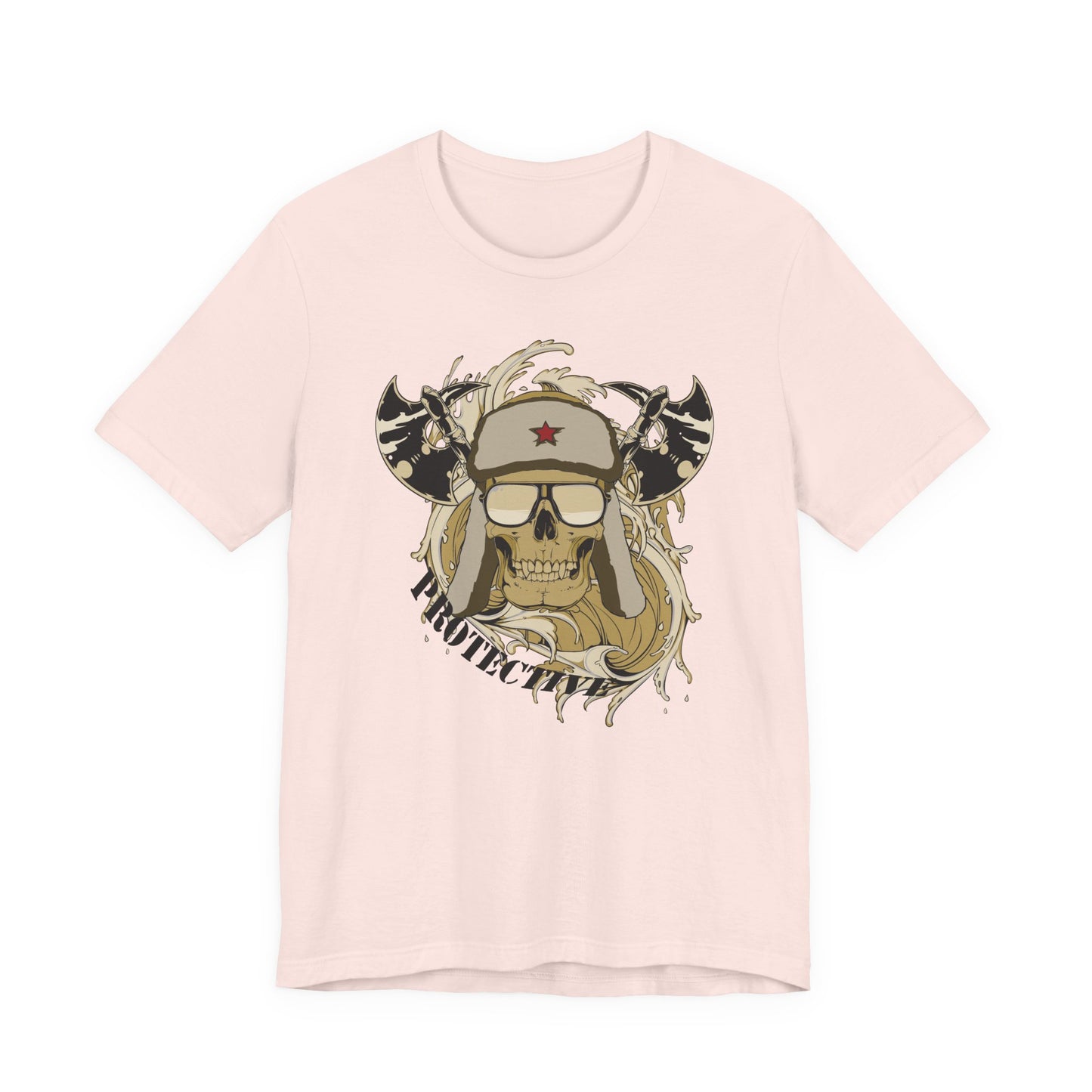 Viking Skull Graphic with Horned Helmet T-Shirt Captain Design Tee Art-41