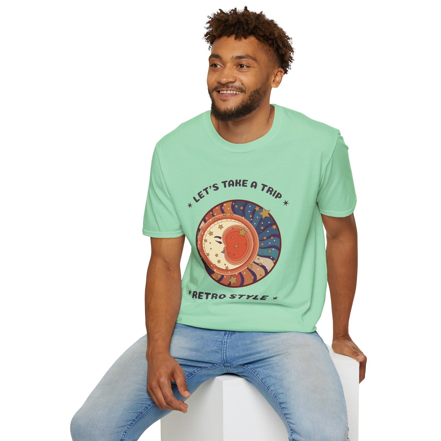 Retro T Shirt, Retro Design Shirt, Retro Art Tee Shirt, T-shirt with Retro Style
