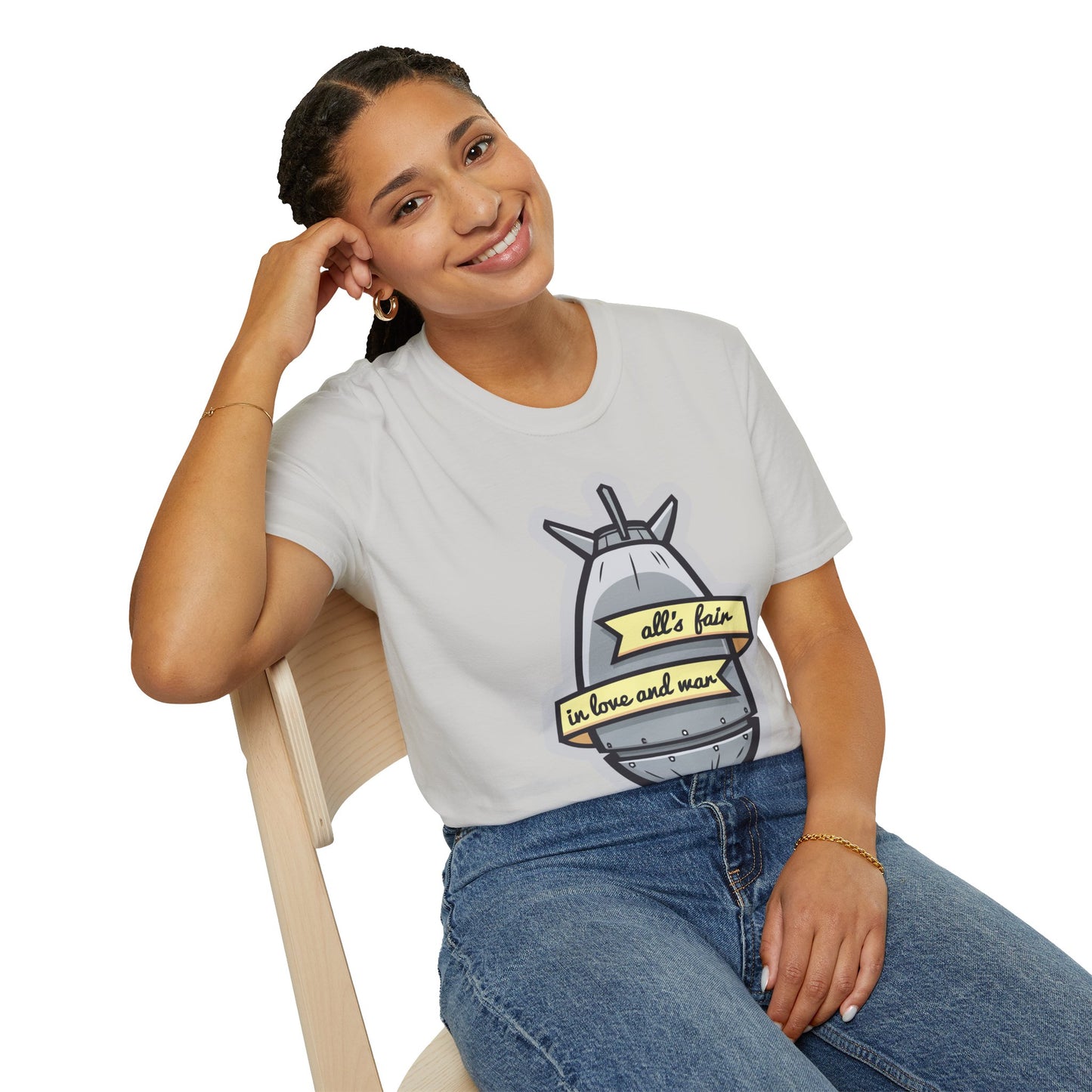Cartoon T Shirt Animation T Shirt Funny Tee Shirt Unisex Gildan Softstyle 64000 100 Percent Cotton