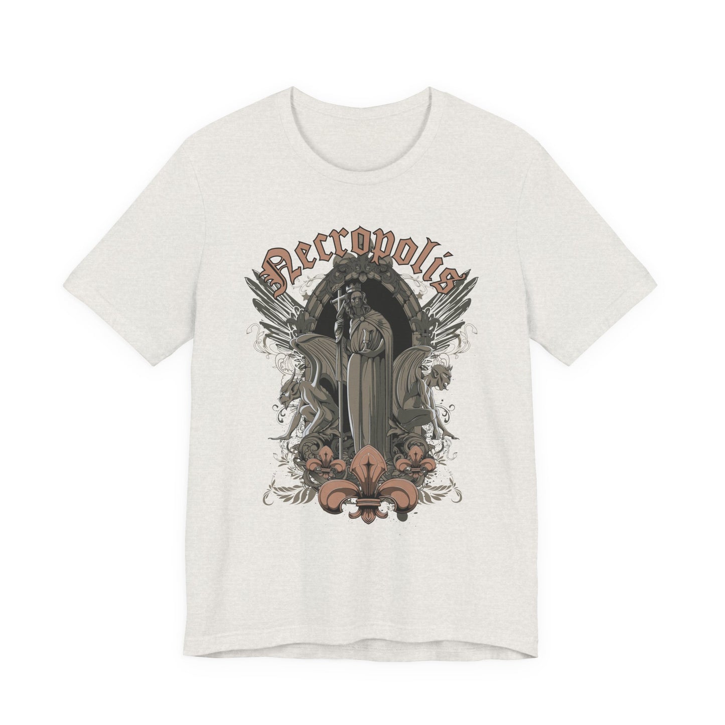 Gothic Skull Graphic Unisex Cotton T-Shirt r7