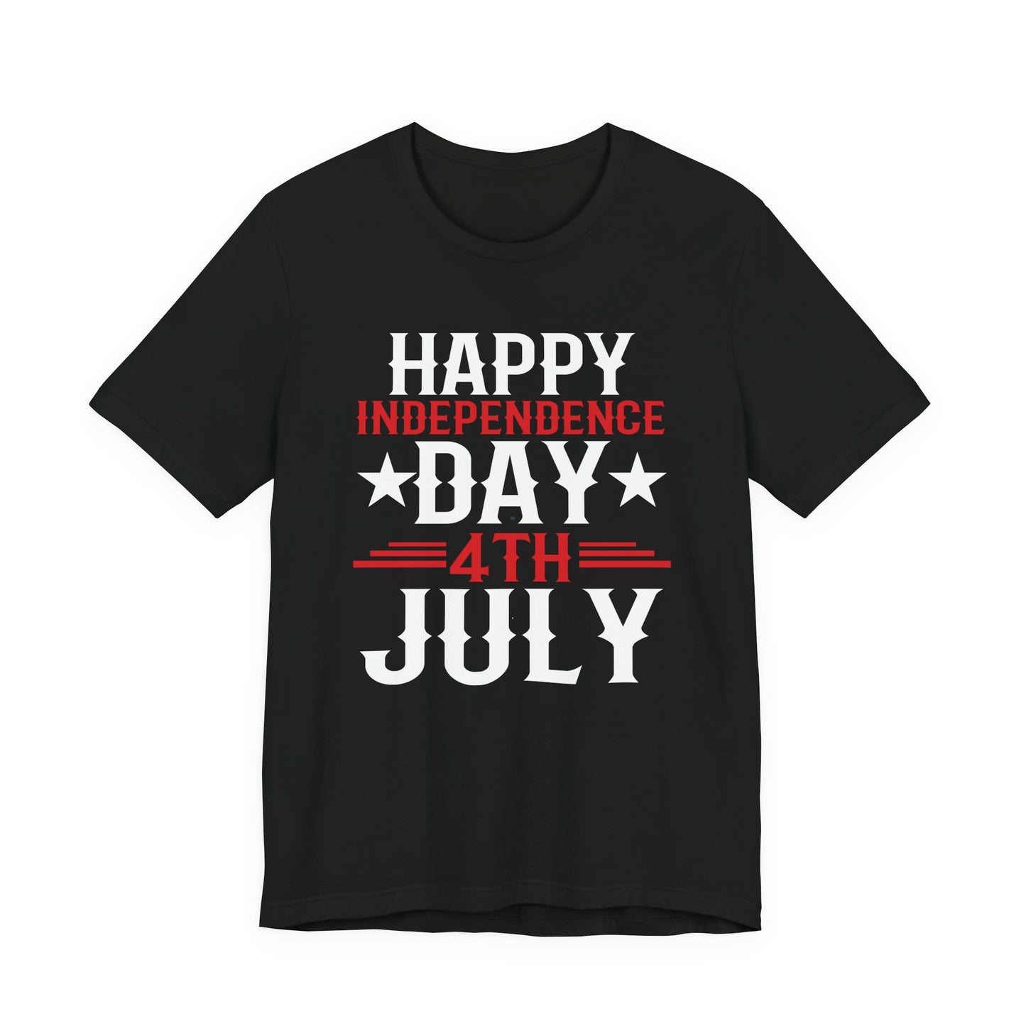 Happy Independence Day Graphic Unisex Cotton T-Shirt 016