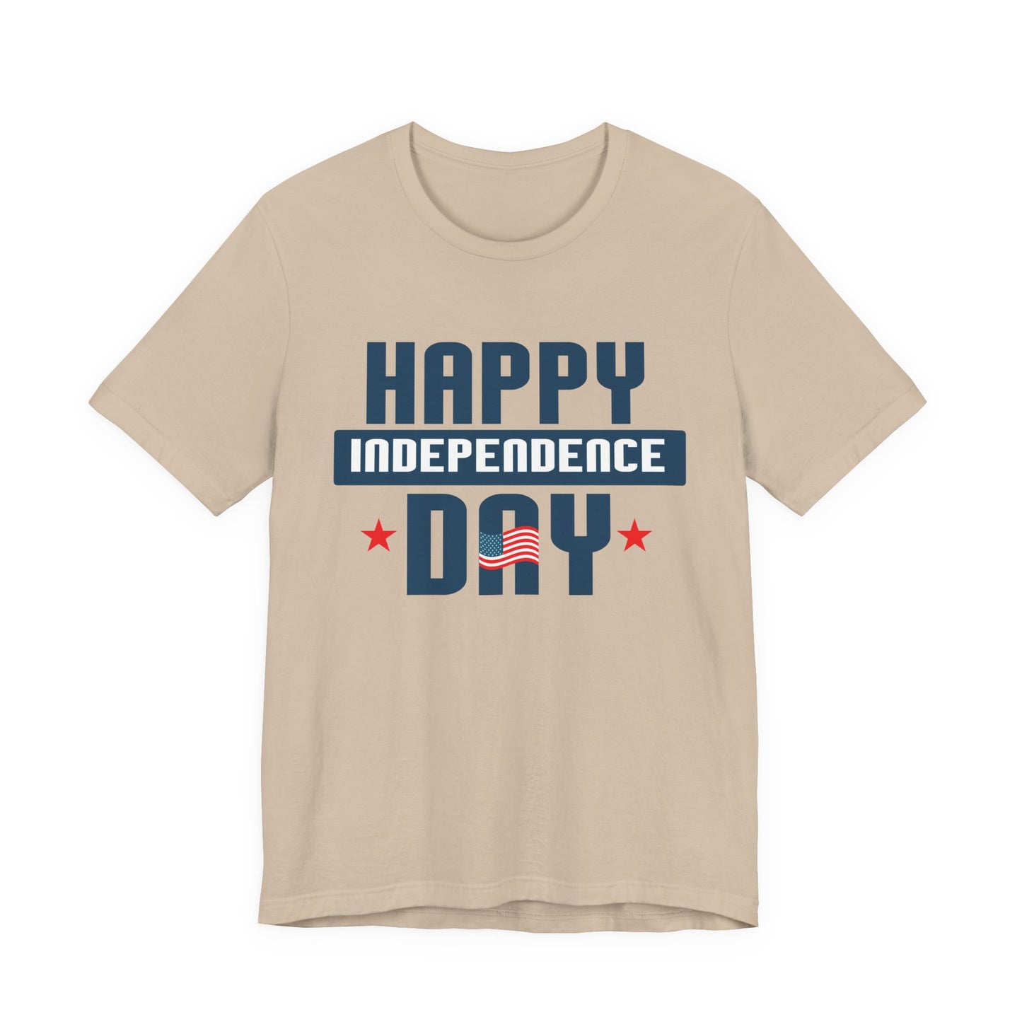 Happy Independence Day Graphic Unisex Cotton T-Shirt 017