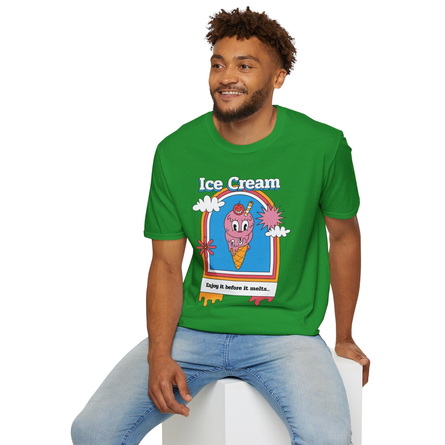 Food Tees, Funny Food T Shirts, Funny T Shirts, Shirt with Food, Junk Food Tees, Shirt with Ice Cream, Ice Cream T-Shirt
