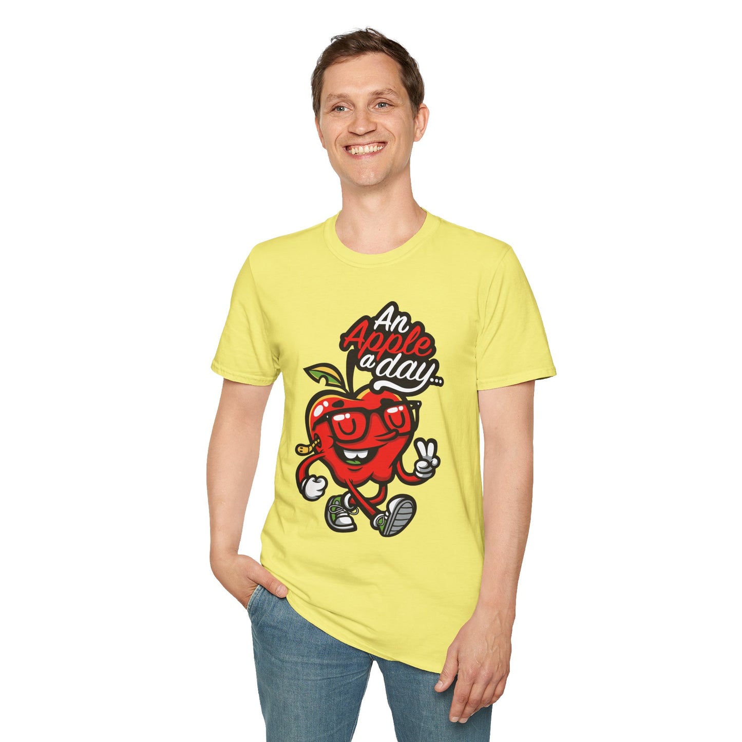 Cartoon T Shirt Animation Tee Funny Tee Unisex Softstyle Cotton Shirt Gildan Softstyle 64000