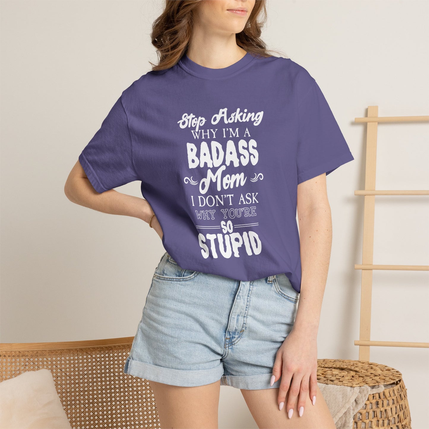 Mom T-shirt Mother's Day Mama Tee Unisex Comfort Colors Garment-Dyed Cotton h39
