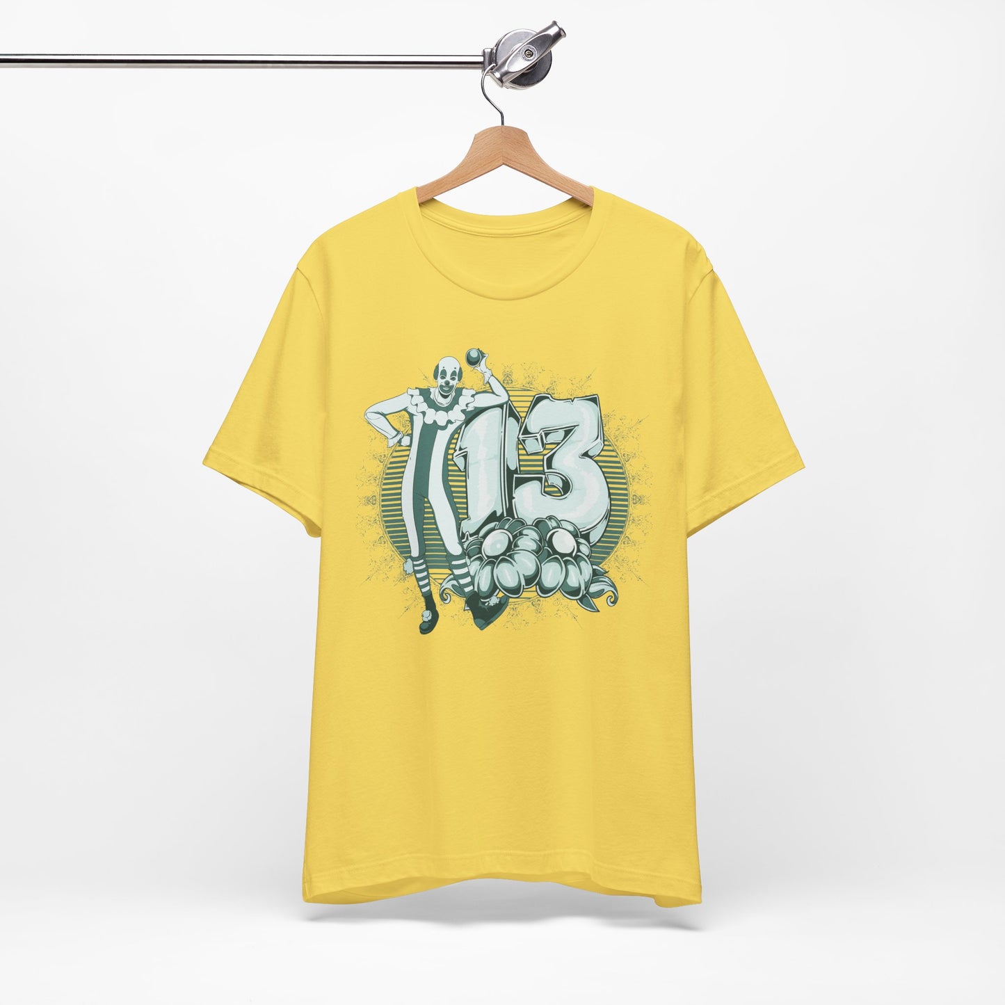 Vintage Clown Graphic Illustration Unisex Cotton T-Shirt Art-39