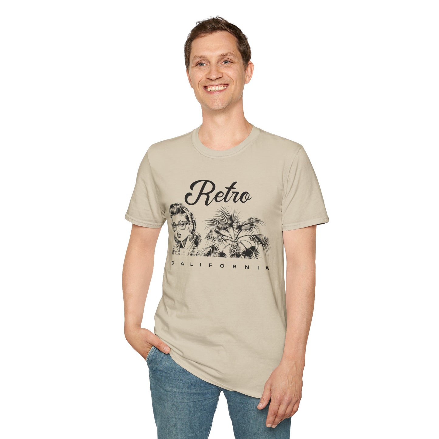 Retro T Shirt, Retro Design Shirt, Retro Art Tee Shirt, T-shirt with Retro Style