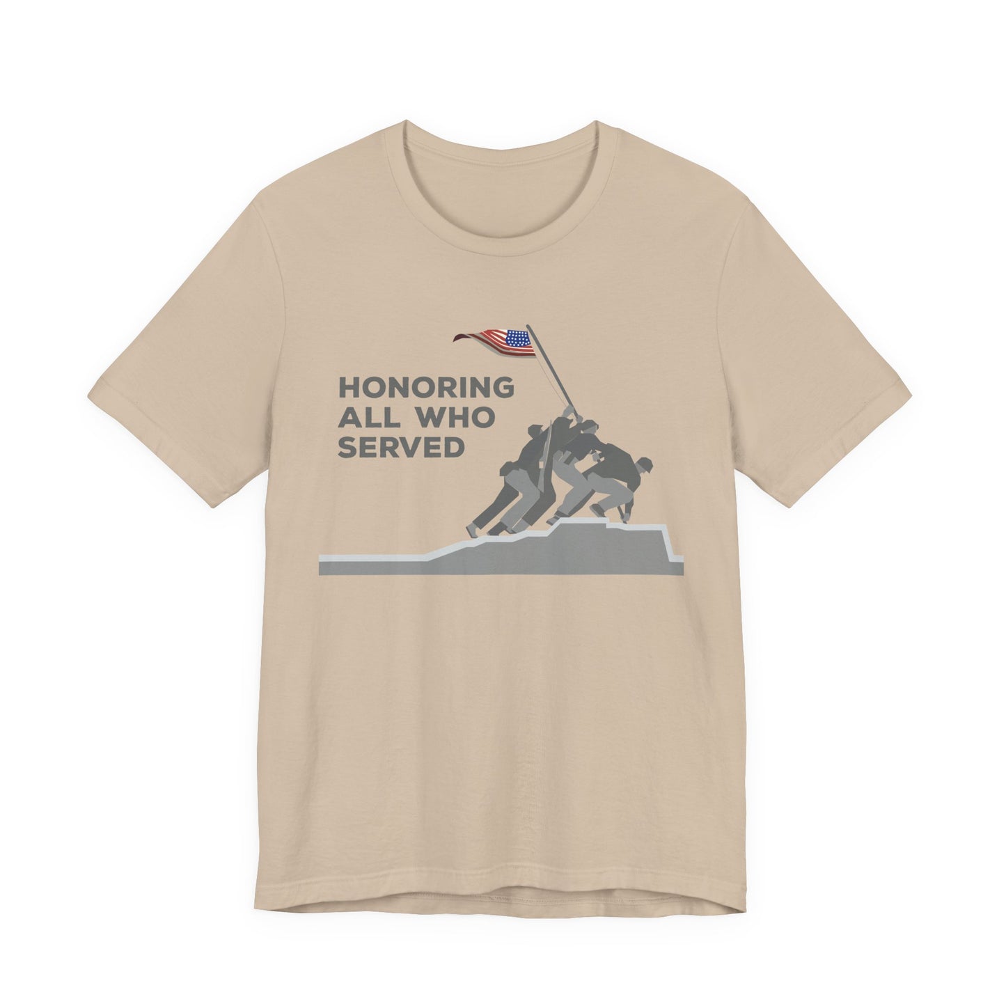 Iwo Jima Flag Raising honoring all who served T-Shirt Military Memorial Unisex Cotton Tee v52