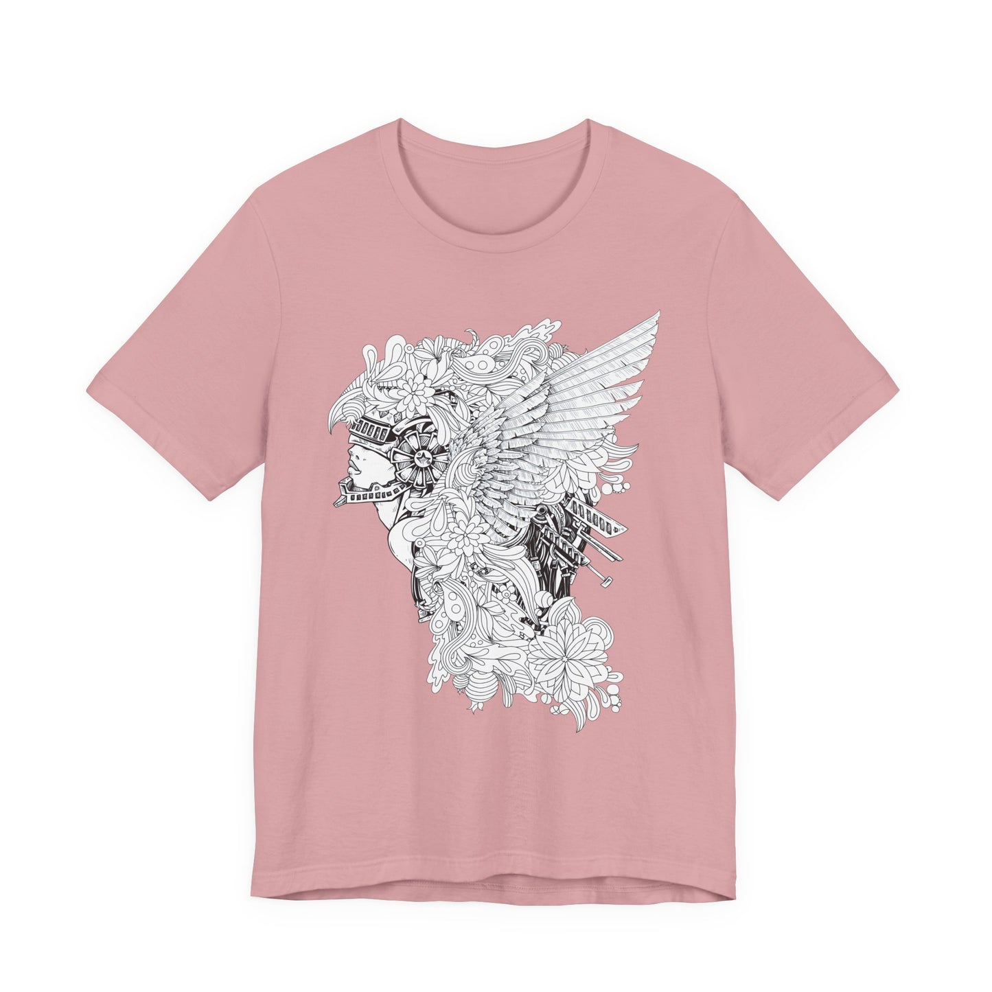 Eagle Illustration Graphic Unisex Cotton T-Shirt r26