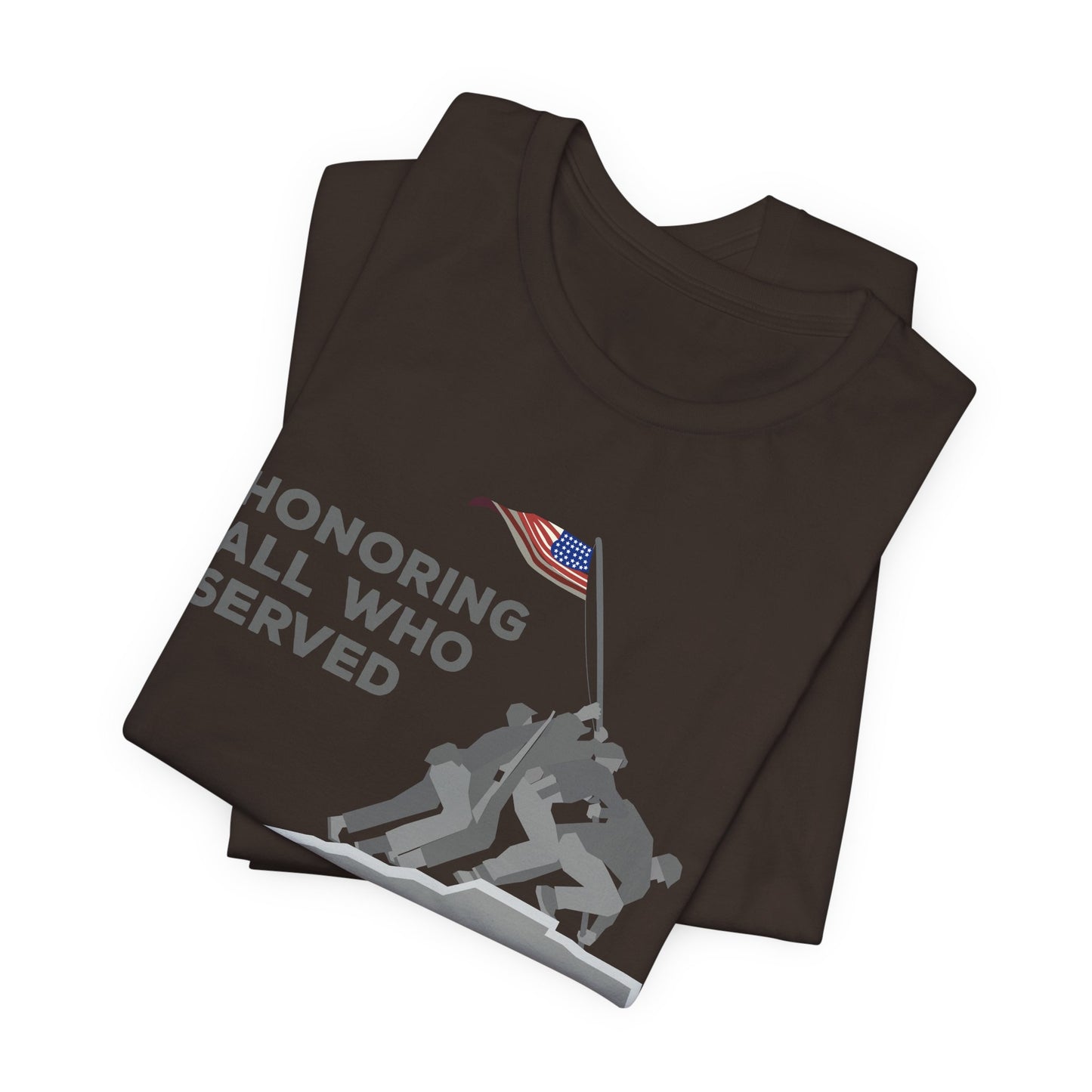 Iwo Jima Flag Raising honoring all who served T-Shirt Military Memorial Unisex Cotton Tee v52