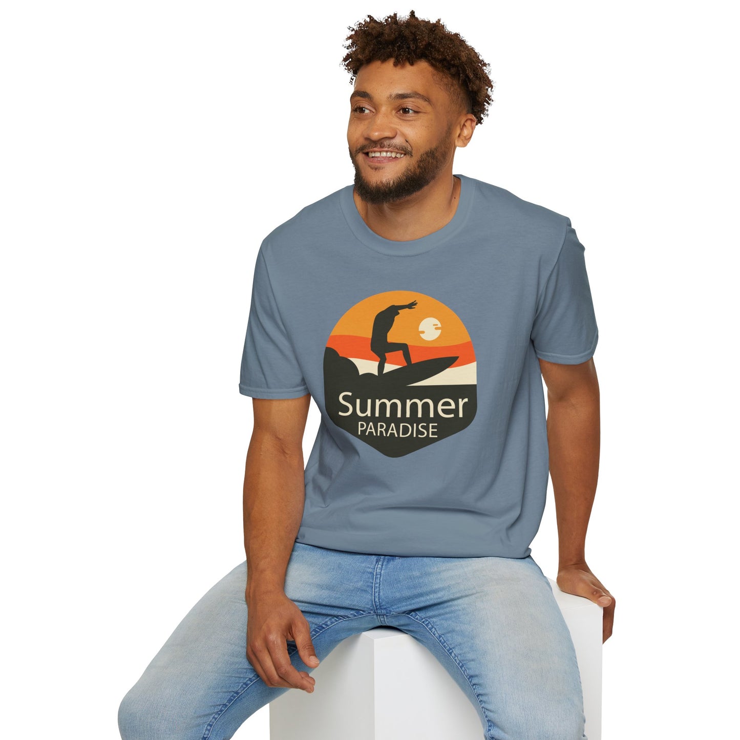 Summer T-Shirt, Summer Design Shirts, Art Tee Shirt with Summer Design - 4