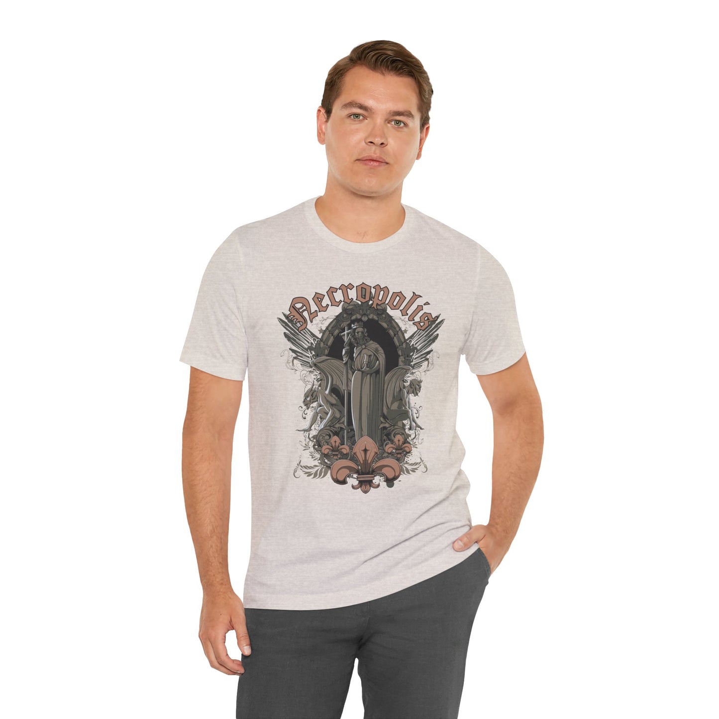 Gothic Skull Graphic Unisex Cotton T-Shirt r7