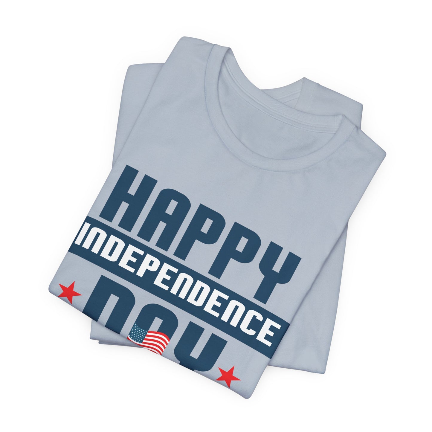 Happy Independence Day Graphic Unisex Cotton T-Shirt 017