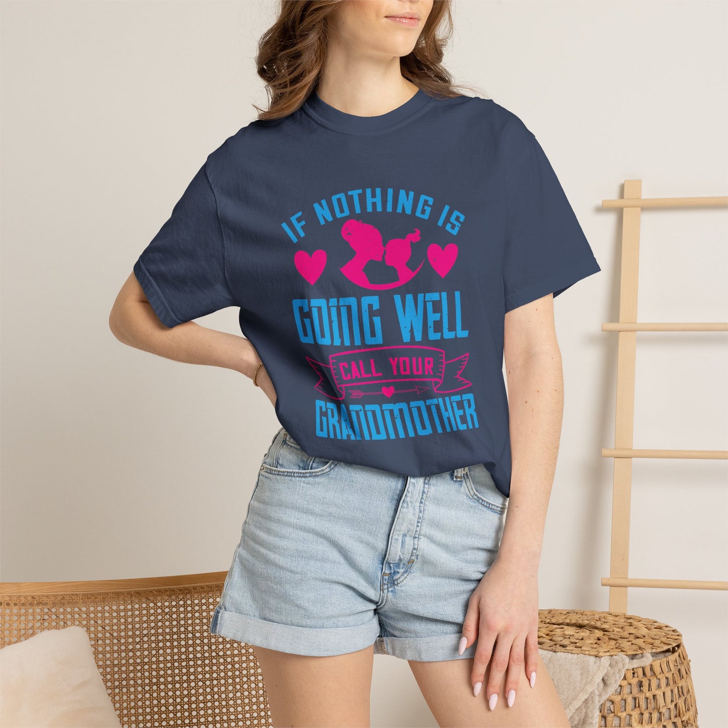Grandma T-shirt Mother Day Mama Tee Unisex Comfort Colors Garment-Dyed Cotton h76